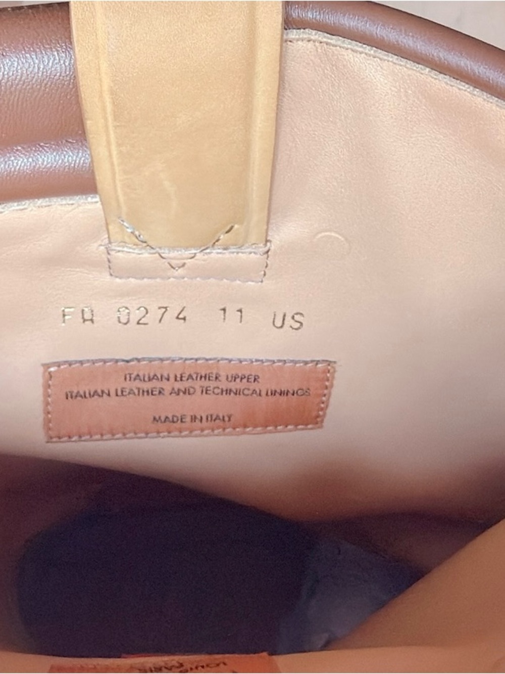 Louis Vuitton Tan and Brown Leather Mid-Calf Lug Boots NEW Size 11 - Picture 11 of 11